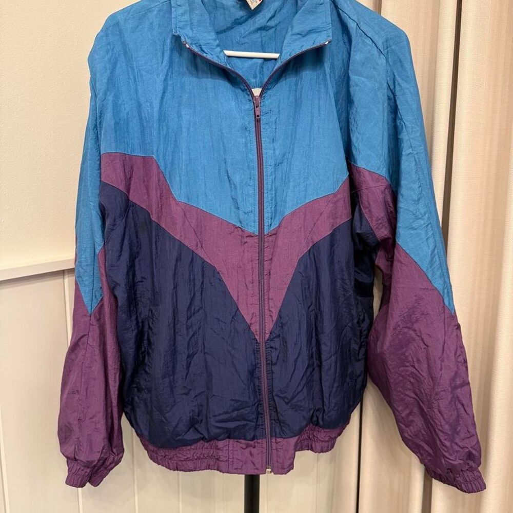 Vintage 90s Olympic JCPenney Colorblock Windbreaker